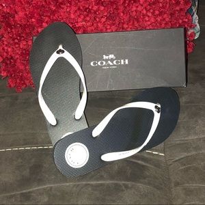 BRAND NEW Coach Flip Flops